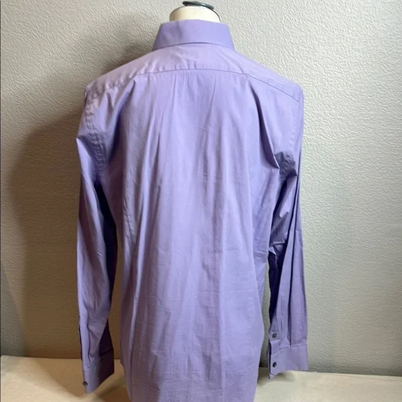 🛍️ 4 for $25 Express 1MX Fitted Lavender Dress Shirt - Men’s Medium - Picture 2 of 5